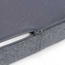 Shinnwa Seat Cushions for Kitchen Chairs, Non Slip Dining Chair Cushion with Ties, 15 x 15.5 inches, Dark Gray
