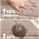 Color&Geomety Brown Bathroom Rugs, Ultra Soft Plush Bathroom Mat Super Absorbent Microfiber Fabric, 24"x36", Washable, Non Slip Bath mats for Outside Shower, Tub, Home Decor