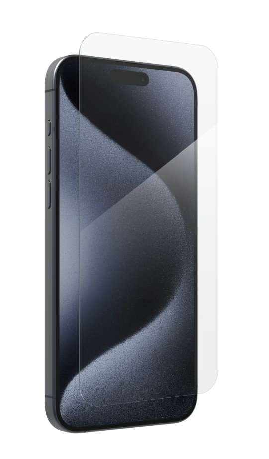 ZAGG InvisibleShield – Apple iPhone 15 Pro Max Glass Shield Clear Screen Protector, Easy Installation with Precise Install Tray, 3x Stronger Glass, Impact & Scratch Protection