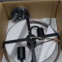 EAPUDUN Farmhouse Ceiling Light, Wooden Semi Flush Mount Ceiling Light Fixtures with Clear Glass Shade, Retro 2-Light Ceiling Lamp for Hallway Entryway Bedroom Kitchen Dining Room SMA1444-FBDT