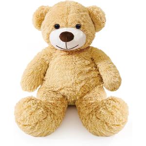 Plush Teddy Bear, 17.7 Inch, Soft Stuffed Animal Toy (Lightbrown)