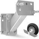 FIERYRED Trailer Spare Tire Mount,120LBS Spare Tire Carrier for Trailer,Utility Trailer and Boat, Tire Holder Bracket Fits 4 & 5 Lugs Wheels, Hold 3.94, 4, 4.25 and 4.72 Bolt Pattern
