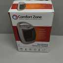 Comfort Zone Oscillating Indoor Space Heater, Portable, Ceramic, Electric, Energy-Efficient, Adjustable Thermostat, Tip-Over Switch, Overheat Protection, Ideal for Home, Bedroom, Office, 1500W, CZ449E (Gray)
