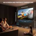 Projector Screen with Stand, Portable Projector Screen and Stand, 60 Inch 16:9, Outdoor Projection Screen, Aluminium Frame, Lightweight and Compact, Easy Setup, Idea for Home Cinema, Backyard Party.