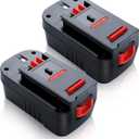 Upgraded to 4800mAh2Pack HPB18 Replacement for Black and Decker Battery Compatible with Black and Decker 18V Battery HPB18-OPE FSB18 Tools 244760-00 A1718 FS18FL FSB18 Firestorm Cordless Power Tools