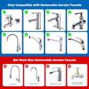 iFealClear 18 Pcs Brass Faucet Adapter Kit, Kitchen Sink Aerator Adapters with 4 Pcs Removal Wrench Tools, Male Female Connectors for Faucet with Removable Aerators to Water Filter, Garden Hose, Rv