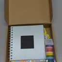 Kid Scrapbook Photo Album Hard Cover DIY Photo Album for Kids Instant Camera Print Paper with DIY Accessories (Blue)