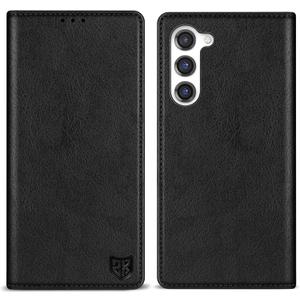 ZZXX for Samsung Galaxy S23 Plus Wallet Case with [RFID Blocking] Card Slot Stand Strong Magnetic Leather Flip Fold Protective Phone Case for Samsung Galaxy S23+ Case Wallet(Black-6.6 inch)