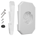 Vinyl Siding Mounting Blocks , Ease of Installation Built-in Electrical Box Outdoor Light Mounting Block, 8141DBL Siding Mounting Plate for 1/2 inch Lap Double and 4 inch Siding, White 1 Pack, Large