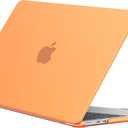 EooCoo Case Compatible with MacBook Air 13 inch M5 2026-2022 M4 M3 M2 A3449 A3240 A3113 A2681, Matte Hard Shell Scratch Resistant Protective Cover Compatible for MacBook Air 13.6 inch, Matte Orange