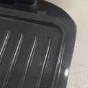 George Foreman 4-Serving Removable Plate Electric Grill and Panini Press, George Tough Non-Stick Coating, Drip Tray Catches Grease, Black