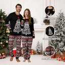 VNVNE Family Christmas Pjs Matching Sets for Women/Men/Couples/Adults, Holiday Xmas Reindeer Elf Plaid Pajamas Sleepwear (Snowman Joy)