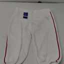 Mizuno Youth Premier Piped Short Baseball Pant (3X-Large, White/Red)