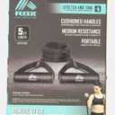RBX Live Life Active 3 Pack Flat Latex Resistance Bands 3 Levels Strength BLACK
