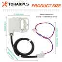 WH08X32657 Washer lid Lock and Harness for GE, Replace WH08X31222 4963152 AP7033485 PD00070146 PS16619254, for Model GTW335ASN2WW GTW465ASN2WW GTW465ASN9WW HTW240ASK6WS GTW220ACK7WW GTW465ASN3WW