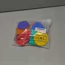 12 Pcs Sensory Worry Stones Textured Anxiety Stones Sensory Tools for Adults Stress Relief Items Autism Gift (Geometric)