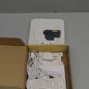 Bluetooth Portable Home CD Music Player with Remote Control, Timer, Built-in Speakers and LED Display - FM Radio Boombox (White)