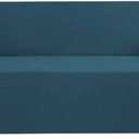 H.VERSAILTEX Stretch Couch Covers for 3 Cushion Couch Sofa Slip Covers for Living Room Feature Thick Checked Jacquard Fabric with Elastic Bottom, Sofa Large - Deep Teal