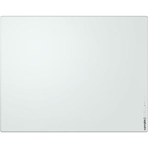 Pulsar Gaming Gears Superglide Pad v3 Type-S Alumino-Silicate Glass Gaming Mouse Pad, Soft R-Edge, Anti-Slip Silicone Base 420mmx330mm (L, White)