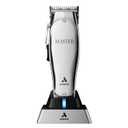Andis 12660 Professional Master Corded/Cordless Hair Clipper, Adjustable Carbon Steel Blade Hair Clipper for Close Cutting, Silver