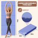 Stepwaver Foldable Fitness Yoga Mat, 0.4” (10 mm) Extra Thick -75” x 26”
