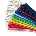 Qiqee 100Pcs Paper Gift Bags with Handles - 12.6"x4.3"x10" Wide Large Party Favor Bags 