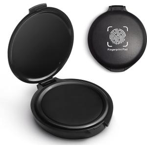 1 Pack Thumbprint Fingerprint Ink Pad Stamp Pad for Notary Supplies Identification Security ID Fingerprint Cards Law Enforcement Fingerprint Black Stamp Ink pad