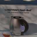 Chefman 1.8 Liter Electric Kettle, 1500W Rapid Water Boiler with Lift-Out Lid Stainless Steel