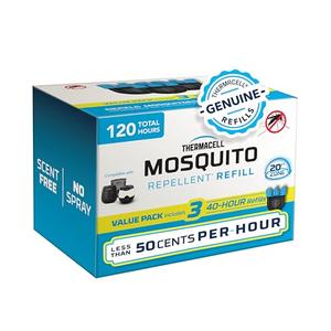 Thermacell Mosquito Rechargeable Repeller Refills; Compatible with Thermacell E-Series & Radius Only; 20 Foot Mosquito Protection Zone; Bug Spray Alternative; Scent Free; No Candle or Flame 2 Pack