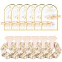 12 PCS Soft Silk Satin Hair Accessories - Scrunchies, Hair Clips for Bridal Shower Gifts, Wedding Favors for Women and Girls