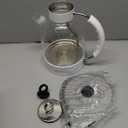 ASCOT Electric Kettle, Glass Electric Tea Kettle Gifts for Men/Women/Family 1.6L 1500W Borosilicate Glass Tea Heater, with Auto Shut-Off and Boil-Dry Protection (Silver) (Stainless Steel)