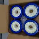 Boat Trailer Rollers PU Ribbed Wobble Roller 5in ODX3in W fit 7/8-9/8" Diameter Shaft with 8 Flat Washers and 4 Cotter Pins (XX-Large)