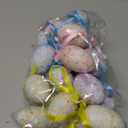 Gemscream 24 Pcs Easter Eggs Hanging Ornaments, Colorful Foam Easter Hanging Eggs Decorations with Bow Bunny and Floral Designs for Tree Basket Filler Decor Party Favors (Toile de Jouy Style)