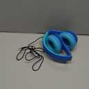 Kids Bluetooth 6.0 Headphones with LED Light, 85Hours Playtimes, Type-C Fast Charging, 85/94dB Volume Limited, Comfort Wireless Headphones with Built-in Mic, Wired & TF Card Mode, Blue