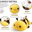 Onsoyours Original Cute Bee Plushies, Soft Stuffed Animal Honey Bee Plush Toy Pillow Small Gifts for Kids (Yellow, 9")