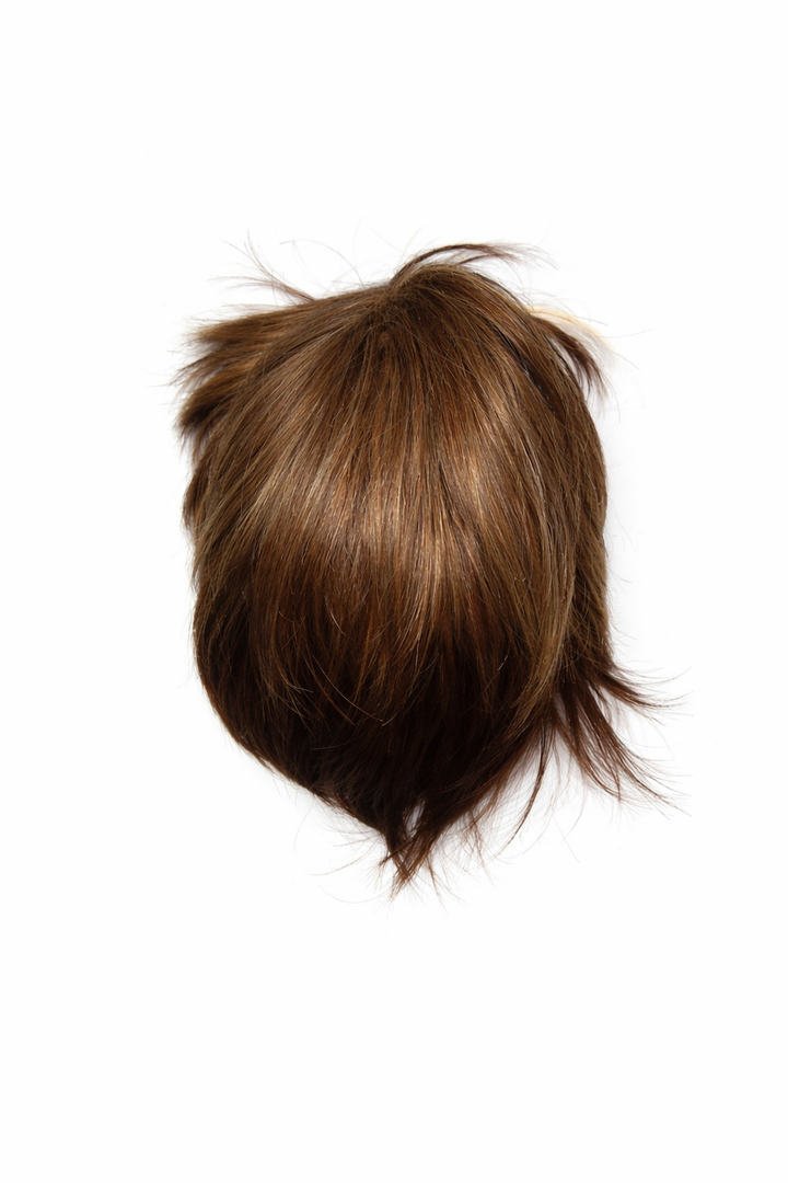 Human Hair Short White Wig Short White Wig Synthetic Wigs White Wig Casual Hair, F-Brown