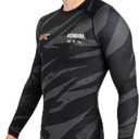 Venum Mens UFC Adrenaline Fight Week Performance Long Sleeve Rashguard (Medium, Urban Camo)