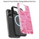Goodon for iPhone 15 Pro Case, Cute Wildflower, MagSafe Compatible