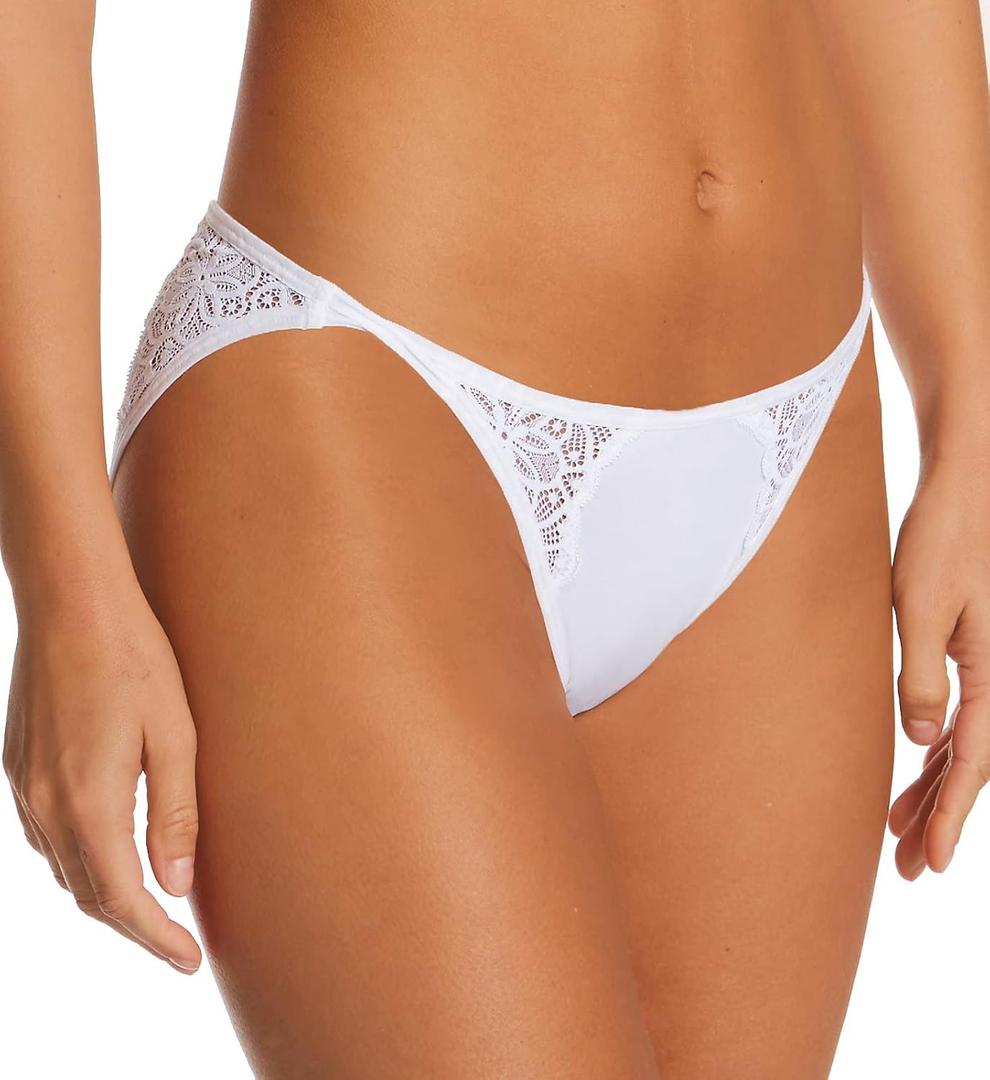 Maidenform Women's M String Bikini (Large, White)
