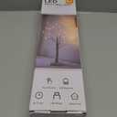 Woohaha Birch Tree Valentine's Day Decorations Indoor for Home,2ft 24LED Warm White Light Up Birch TreeBattery&USB Tabletop Timer Artificial Mini Christmas Tree with Lights for Holiday Party Wedding (1ft 8in)