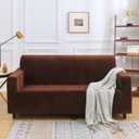 Brown velvet Sofa Cover 28x21in.