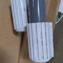 Above Ground Pool Ladder for 48 Inch Pools, 3-Step Double Sided Pool Stairs with Flip Up Safety Design, White/Gray