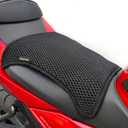 Double-Layer Motorcycle Cool Seat Cover, Universal Breathable Motorbike Mesh Seat Cushion pad, Airflow Non-Slip Motorcycle Saddle Sun Protection Cover