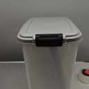 Airtight Dog Food Storage Container with Scoop and Wheels, 69 QT, Gray