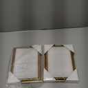 upsimples 5x7 Picture Frame with Real Glass, Ornate Vintage 5 x 7 Photo Frames for Wall Decor or Tabletop Display, Gold, 2 Pack