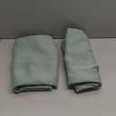 BGment Blackout Curtains for Bedroom 45 Inch Length, Rod Pocket 100% Blackout Curtains with Thermal Liner Darkening Curtains for Living Room, Each Window Curtains 2 Panels, 52 x 45 Inch, Frosty Green