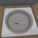 OAKOA Concrete Fruit Bowl for Kitchen Counter - Large Decorative Bowls for Home Decor - Modern Key Bowl for Entryway Table - Pedestal Bowl for Keys (Gray)