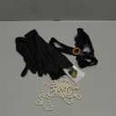 Women 1920s Flapper Set,Roaring 20s Headband Headpiece Costume Accessories for Halloween Party Cosplay