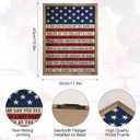 Pechpell Memorial Day 4th of July Patriotic Wall Decor, 15.7"x11.8" Wooden Red White Blue American Flag National Anthem Sign, Americana Independence Day Indoor Office Table Desk Mantel Home Decorations