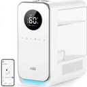 DREO Humidifiers for Bedroom, Top-filled Smart Quiet Cool Mist Humidifier for Large Room, 50 Hours Runtime for Home, Indoor Plants, Oil Diffuser & Nightlight for Baby Nusery, 5L, with Alexa/Google (White)